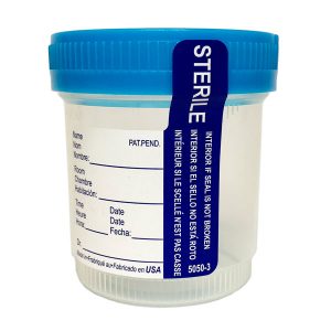 Blue Capped 90ml Cup