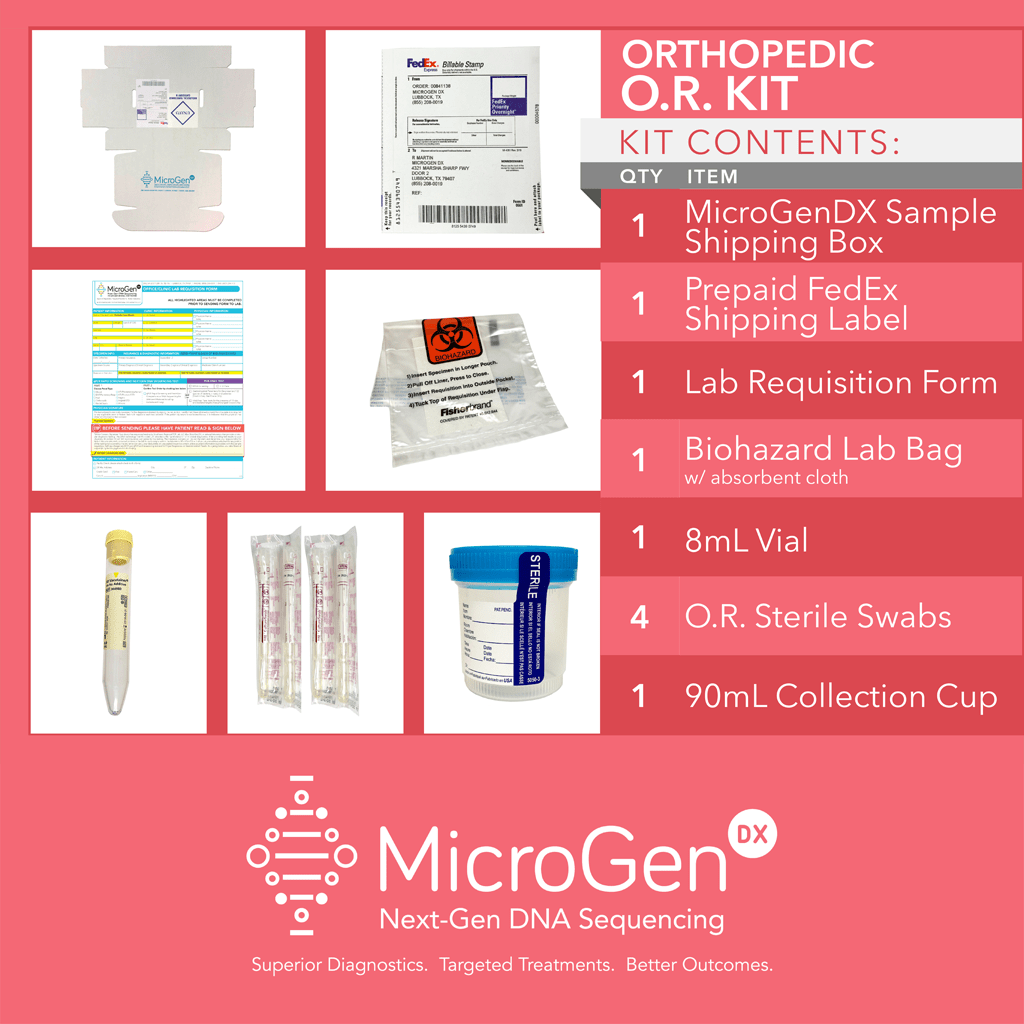 Orthopedic O.R. Kit MicroGen Diagnostics