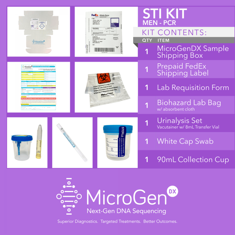 STI Kit Men Self Pay MicroGen Diagnostics