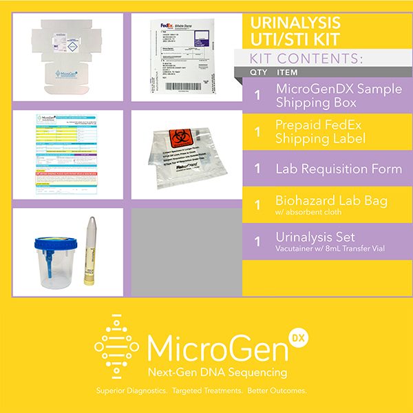 Urinalysis Kit UTI/STI - Insurance | MicroGen Diagnostics