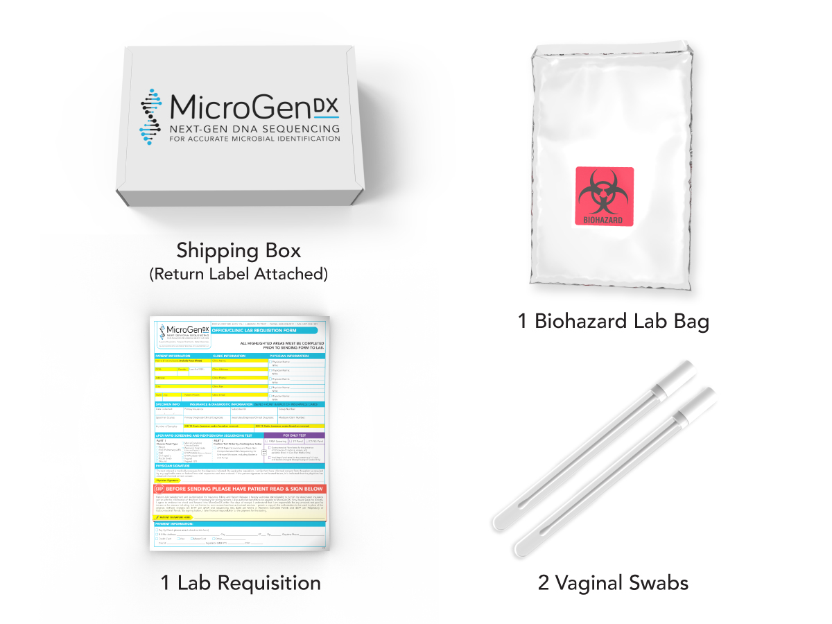 Vaginal kit contents