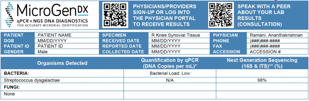 MicroGenDX Sample Lab Req Header